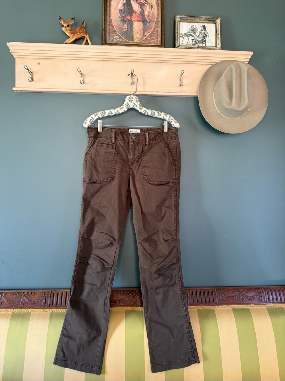 Ralph Lauren polo jeans chocolate brown bootcut pants sz 8